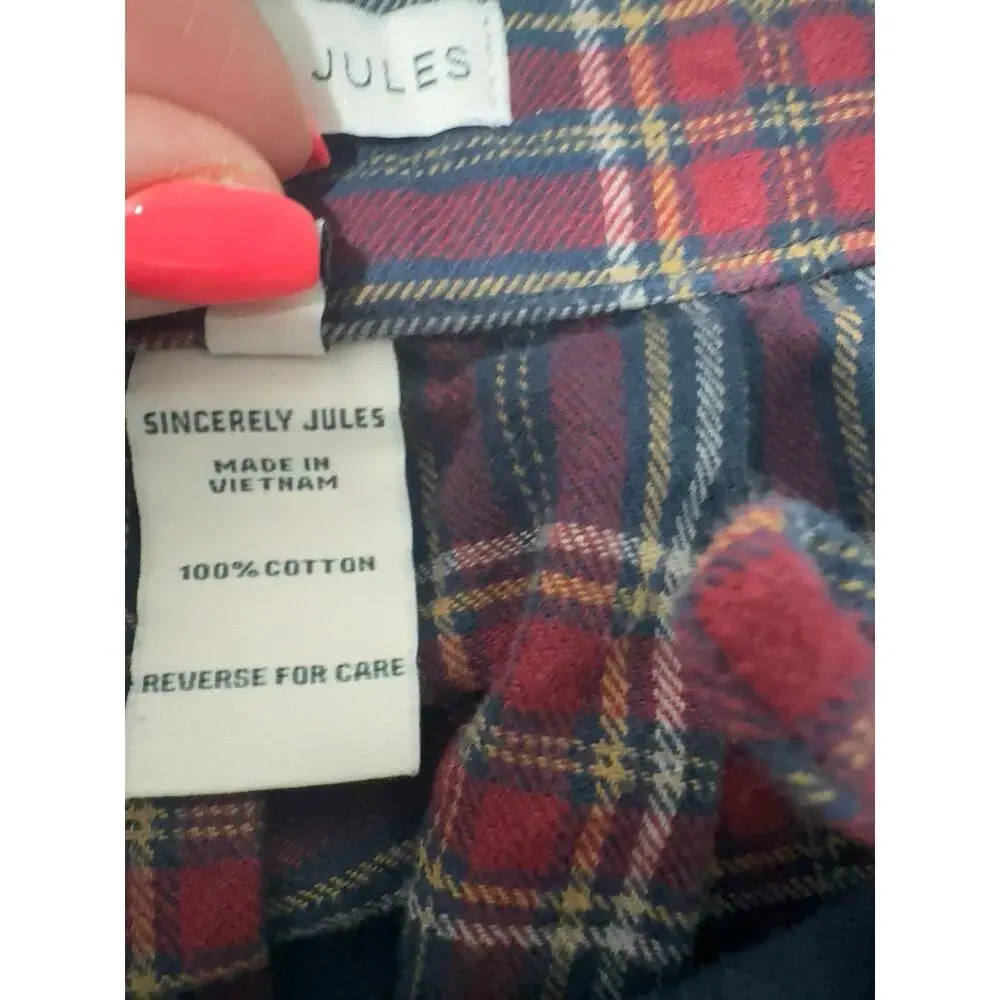 Sincerely Jules Plaid Pleated Mini Skirt Size S Preppy Schoolgirl Academia